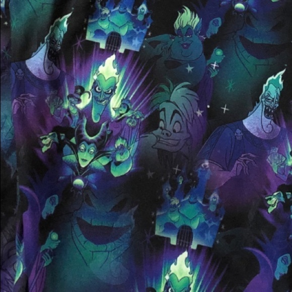 Walt Disney World Villians Girls Size Medium Purple Leggings - Picture 7 of 8